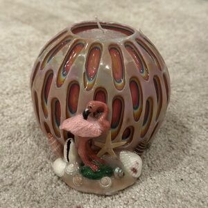 Art Deco Pink Flamingo Florida Candle